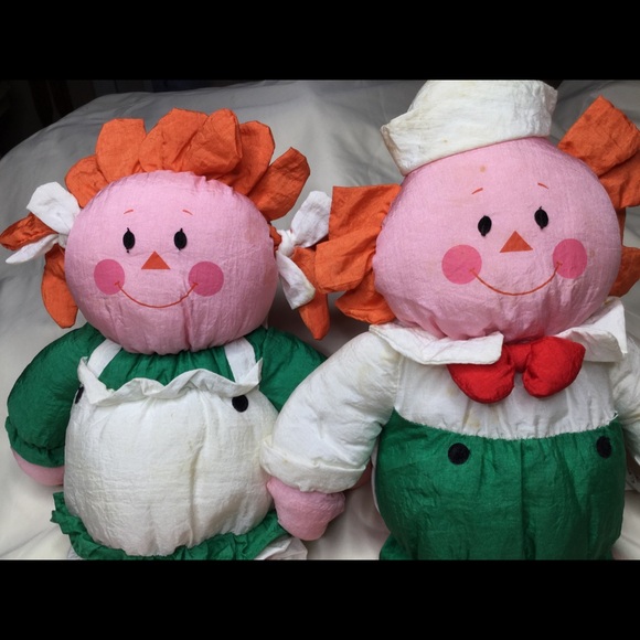 Vintage Department 56 Christmas Puffalump Raggedy Ann & Andy - Picture 2 of 10